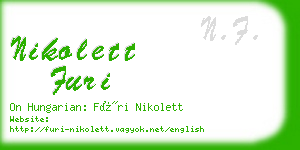 nikolett furi business card